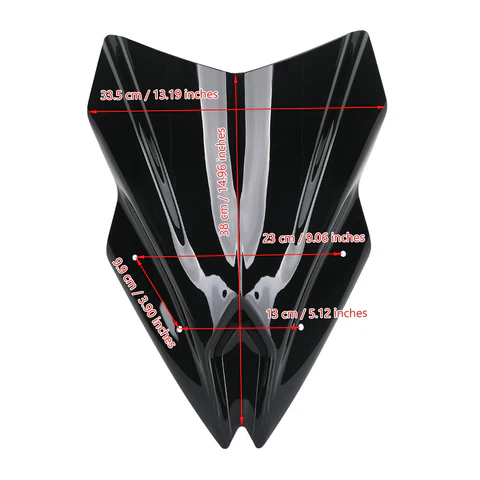 Pare-brise de moto ABS pour Kawasaki Ninja 650 2017-2019 générique