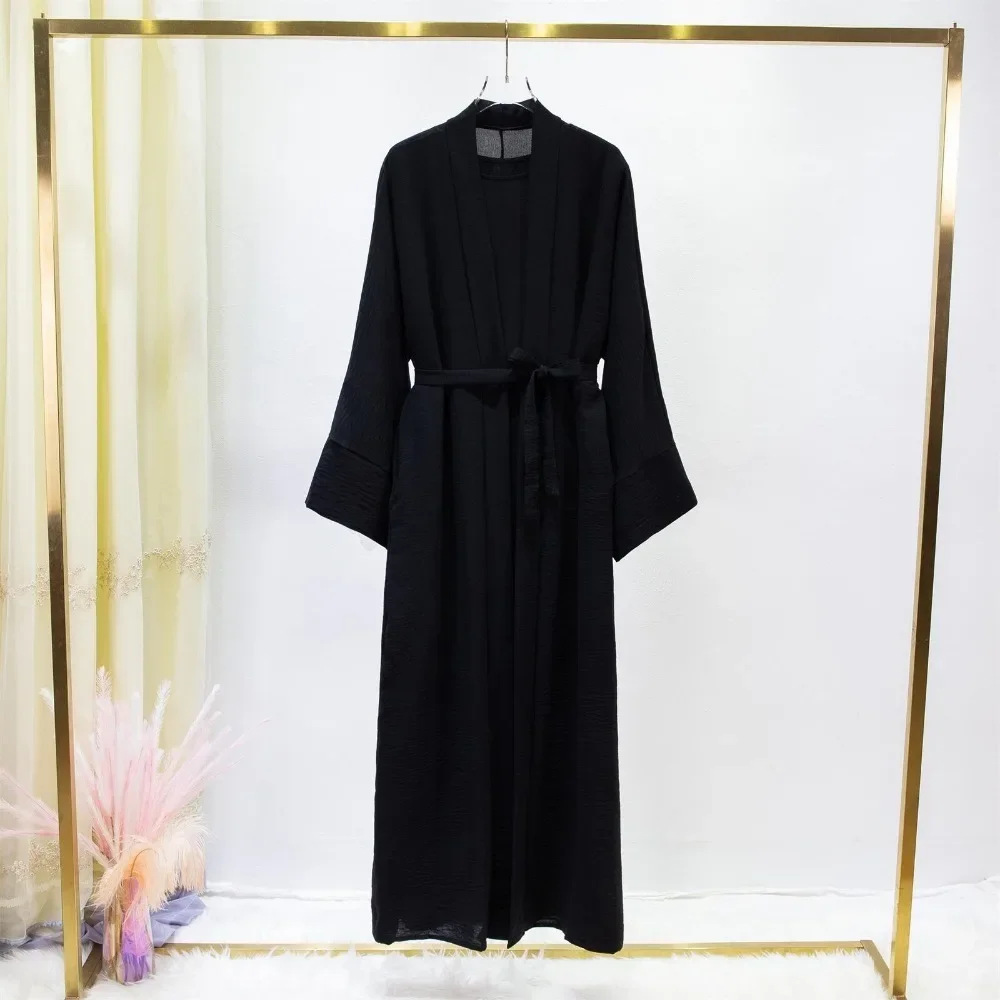 Ensemble Abaya Cardigan : FibrInner Robe + Ceinture - image de produit 2