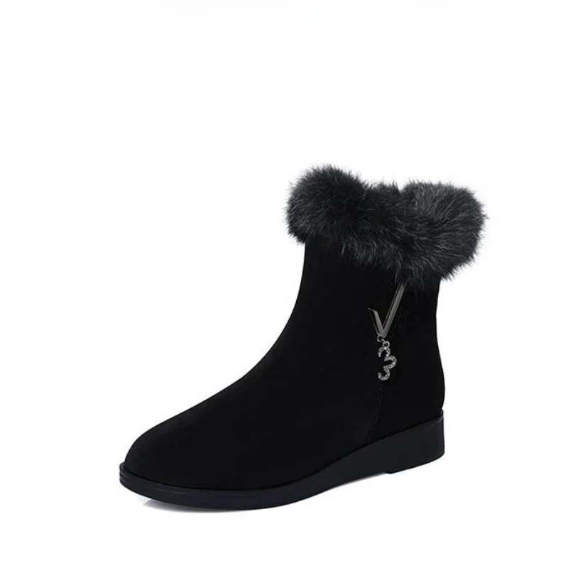 Bottes fourrure compensées femme - Confort mode anti-Ald - image de produit 6